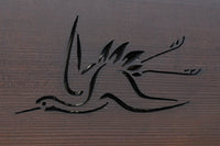 可愛らしい鶴の姿を描いた透かし板で気品ある欄間 EZ2116ab 在庫(a:1 b:1)枚