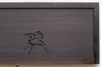 可愛らしい鶴の姿を描いた透かし板で気品ある欄間 EZ2116ab 在庫(a:1 b:1)枚