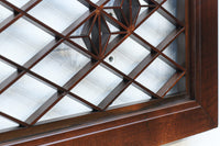 菱格子に組子を軽やかに散りばめた中型欄間 EZ2151ab 在庫(a:1 b:0)枚