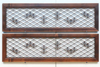 菱格子に組子を軽やかに散りばめた中型欄間 EZ2151ab 在庫(a:1 b:0)枚