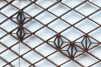 菱格子に組子を軽やかに散りばめた中型欄間 EZ2151ab 在庫(a:1 b:0)枚