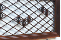 菱格子に組子を軽やかに散りばめた中型欄間 EZ2151ab 在庫(a:1 b:0)枚