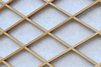 菱格子に浮かぶ組子が趣きあるワーロン入り中型欄間 EZ2155b 在庫1枚