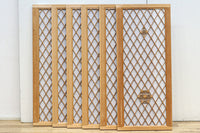 菱格子に浮かぶ組子が趣きあるワーロン入り中型欄間 EZ2155b 在庫1枚