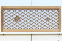 菱格子に浮かぶ組子が趣きあるワーロン入り中型欄間 EZ2155b 在庫1枚