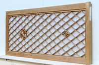 菱格子に浮かぶ組子が趣きあるワーロン入り中型欄間 EZ2155b 在庫1枚