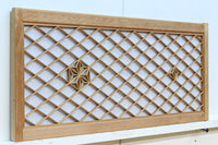 菱格子に浮かぶ組子が趣きあるワーロン入り中型欄間 EZ2155b 在庫1枚