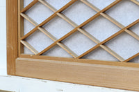 菱格子に浮かぶ組子が趣きあるワーロン入り中型欄間 EZ2155b 在庫1枚