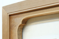 縁起物の花木を立体的にみせる深彫り彫刻欄間 EZ2182 在庫1枚