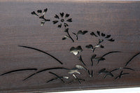 山野草の風流な絵柄を施した透かし板 EZ2334b:1枚