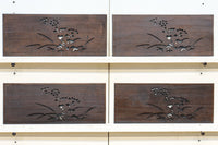 山野草の風流な絵柄を施した透かし板 EZ2334b:1枚