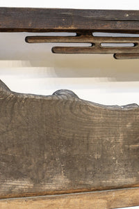 大珍品‼︎ペンギン親子を描いた温かみのある彫刻小型欄間 EZ2368 在庫1枚