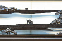 閑静な佇まいある水辺の風景で風合いある彫刻欄間 EZ2380 在庫1枚