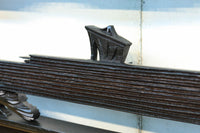 閑静な佇まいある水辺の風景で風合いある彫刻欄間 EZ2380 在庫1枚