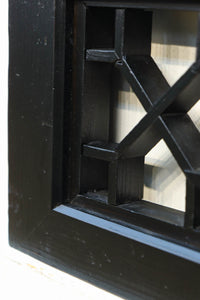 幾何学模様が迫力あるモダンな小型欄間 EZ2382 在庫1枚