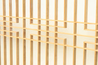 大型サイズ!! 繊細さを感じさせる木地色の美しいスリガラス入り書院 EZ2386 在庫2枚