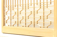 大型サイズ!! 繊細さを感じさせる木地色の美しいスリガラス入り書院 EZ2386 在庫2枚