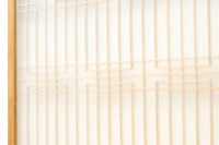 大型サイズ!! 繊細さを感じさせる木地色の美しいスリガラス入り書院 EZ2386 在庫2枚