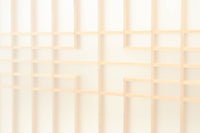 大型サイズ!! 繊細さを感じさせる木地色の美しいスリガラス入り書院 EZ2386 在庫2枚