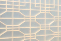 大型サイズ!! 繊細さを感じさせる木地色の美しいスリガラス入り書院 EZ2386 在庫2枚