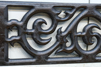 大振りの蔦レリーフ彫刻が映える建具素材 EZ2393 在庫4枚