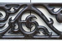 大振りの蔦レリーフ彫刻が映える建具素材 EZ2393 在庫4枚