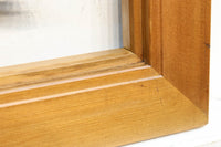 鋭い眼光の鷹が威厳を放つ木地色の欄間・書院セット EZ2397 在庫3枚一組