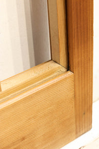 鋭い眼光の鷹が威厳を放つ木地色の欄間・書院セット EZ2397 在庫3枚一組