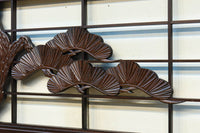 松と鷹の絢爛な絵柄が重厚感を与える欄間・書院セット EZ2399 在庫3枚一組