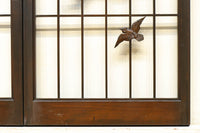 松と鷹の絢爛な絵柄が重厚感を与える欄間・書院セット EZ2399 在庫3枚一組