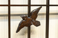 松と鷹の絢爛な絵柄が重厚感を与える欄間・書院セット EZ2399 在庫3枚一組