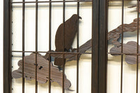 松と鷹の絢爛な絵柄が重厚感を与える欄間・書院セット EZ2399 在庫3枚一組