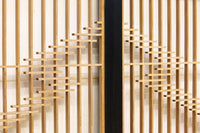 大型サイズ!! 松皮菱模様が大きく施された凛々しい大型書院セット EZ2400 在庫2枚一組