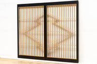 大型サイズ!! 松皮菱模様が大きく施された凛々しい大型書院セット EZ2400 在庫2枚一組