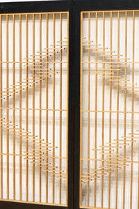 大型サイズ!! 松皮菱模様が大きく施された凛々しい大型書院セット EZ2400 在庫2枚一組