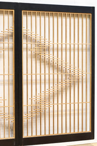 大型サイズ!! 松皮菱模様が大きく施された凛々しい大型書院セット EZ2400 在庫2枚一組