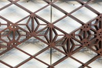 幅1265ミリ 可憐な和柄の幾何学装飾で趣きのある中型欄間 EZ2432 在庫1枚