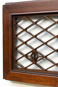 幅1265ミリ 可憐な和柄の幾何学装飾で趣きのある中型欄間 EZ2432 在庫1枚