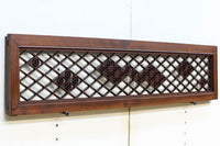 幅1265ミリ 可憐な和柄の幾何学装飾で趣きのある中型欄間 EZ2432 在庫1枚