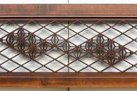 幅1265ミリ 可憐な和柄の幾何学装飾で趣きのある中型欄間 EZ2432 在庫1枚