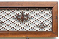 幅1265ミリ 可憐な和柄の幾何学装飾で趣きのある中型欄間 EZ2432 在庫1枚