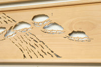 Pine pattern openwork transom EZ2466ab