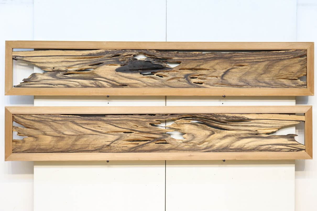 幅2138ミリ!! 黒柿をそのまま使用した貫録のある長尺欄間 EZ2470ab