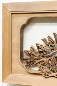 松竹梅を描いた見事な深彫り井波彫刻欄間 EZ2473ab 在庫(a:1 b:0)枚