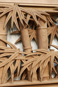 松竹梅を描いた見事な深彫り井波彫刻欄間 EZ2473ab 在庫(a:1 b:0)枚