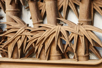 松竹梅を描いた見事な深彫り井波彫刻欄間 EZ2473ab 在庫(a:1 b:0)枚