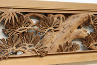 松竹梅を描いた見事な深彫り井波彫刻欄間 EZ2473ab 在庫(a:1 b:0)枚