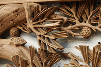 松竹梅を描いた見事な深彫り井波彫刻欄間 EZ2473ab 在庫(a:1 b:0)枚