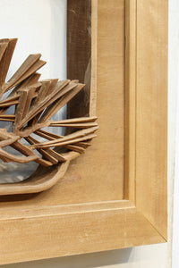 松竹梅を描いた見事な深彫り井波彫刻欄間 EZ2473ab 在庫(a:1 b:0)枚