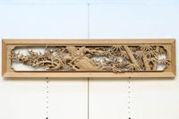 松竹梅を描いた見事な深彫り井波彫刻欄間 EZ2473ab 在庫(a:1 b:0)枚